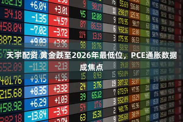 天宇配资 黄金跌至2026年最低位，PCE通胀数据成焦点